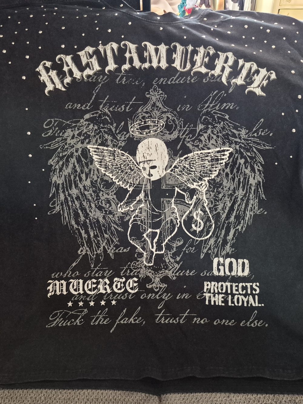 Hasta Muerte Graphic T-Shirt Size 2X